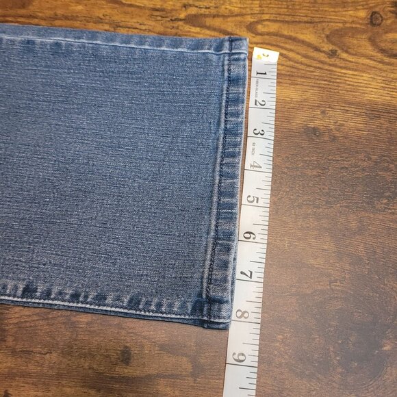 Levi's Jeans Size 16 Straight 505 High Rise Medium Light Wash Stretch Western - Picture 11 of 12